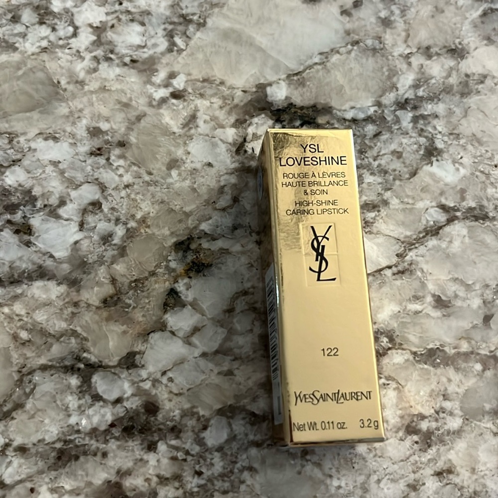 YSL Love shine lipstick 122 Caramel Swirl